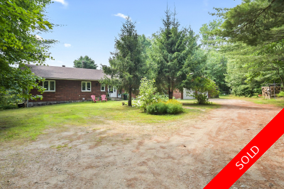 Brick Bungalow for Sale on 47 acres near Huntsville, Ontario